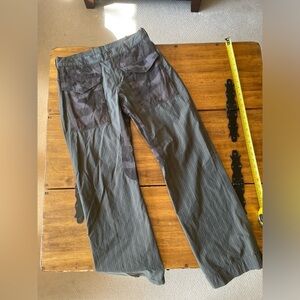 David Mayer Striped Camo Patch Wide Leg Trousers Slacks Pants sz 46 Euro (34)